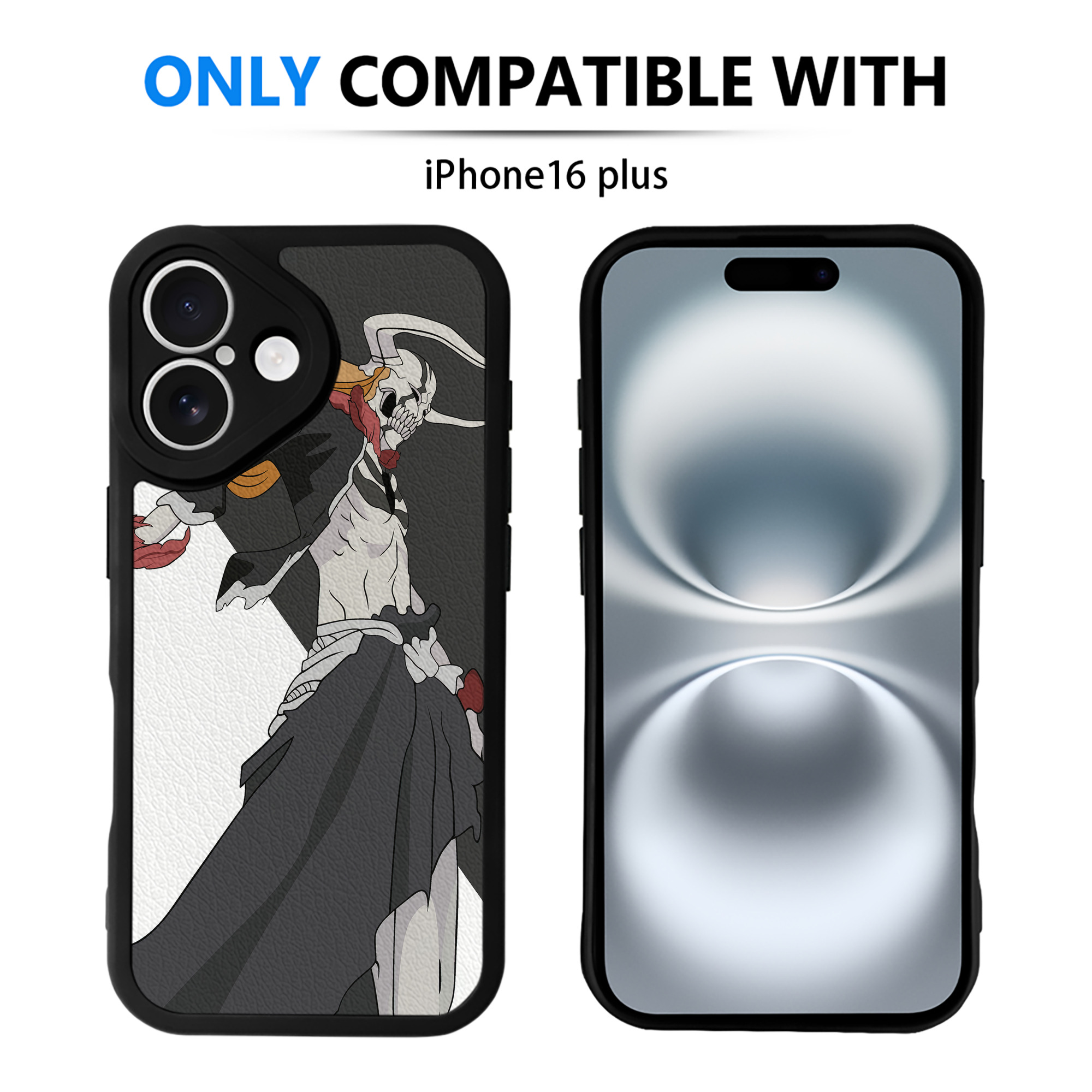 （画像用） ブリーチ BLEACH 【iPhone 16シリーズ対応】シリコンスマホケース（レザー調） 材質：シリコン
